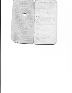 Wm.H. "Black Bill" Anderson's 1908 Diary