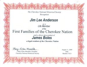First Family of Cherokee Nation